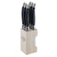 Andre Verdier Steak Knife Set 6pc with Wooden Stand - Black