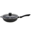 ELO Marmorit 28cm Deep Frypan with Glass Lid & Helper Handle