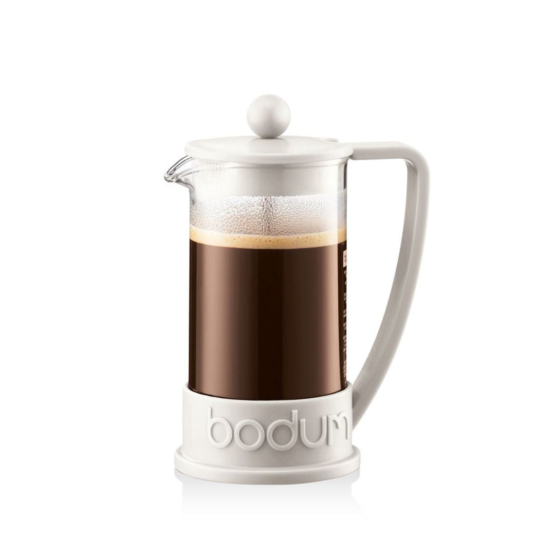 Brazil French Press Coffee Maker 3 Cup, 0.35L - White Main image