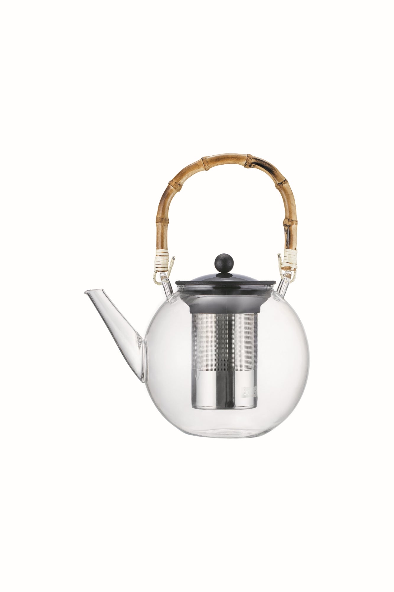 Assam Tea Pot 1.5 litre with Stainless Steel Filter and Bamboo Handle Main image