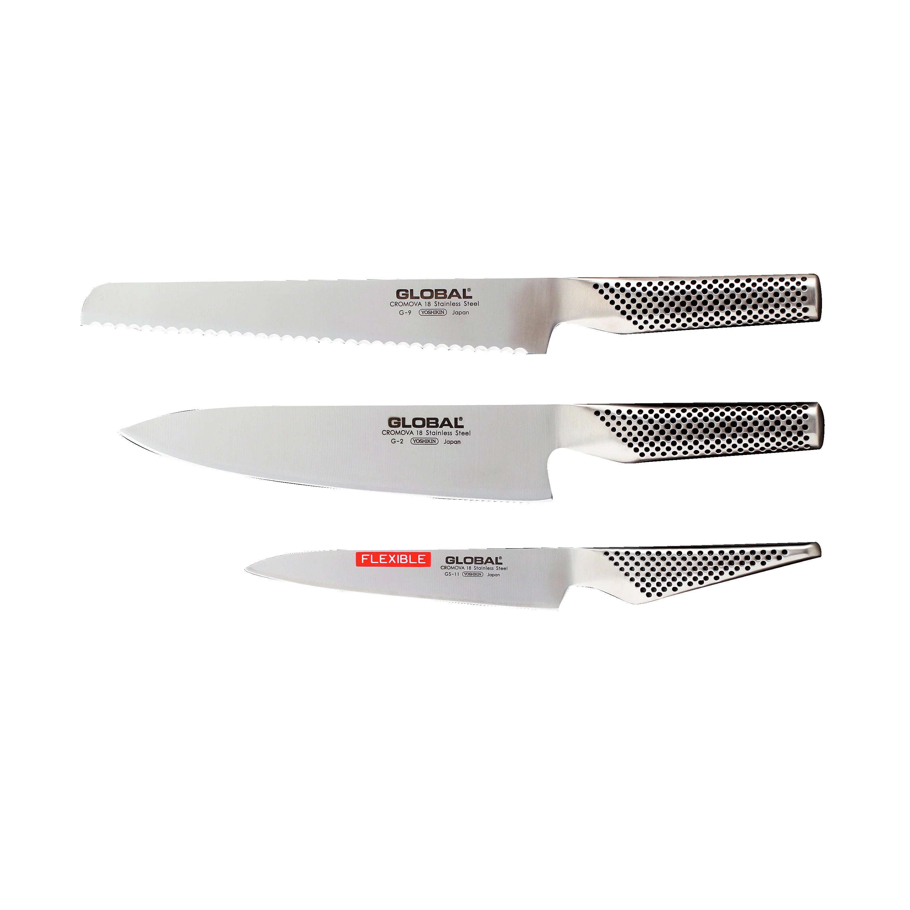 Global 3-Piece Knife Set (G-2, G-9, GS-11) Main image