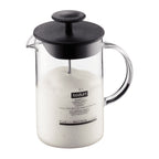 Latteo Milk Frother 250ml - Glass/Black