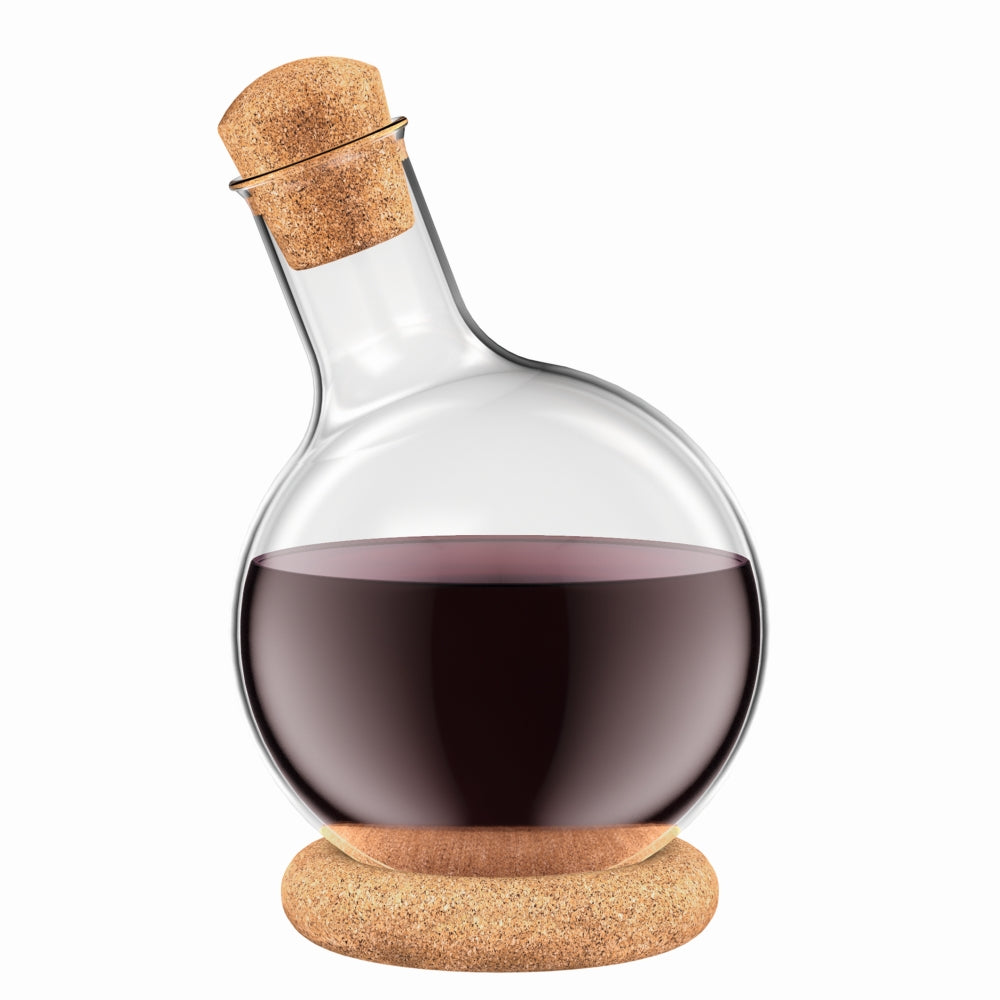 Melior Wine Decanter 1 litre with Cork Lid and Base Main image