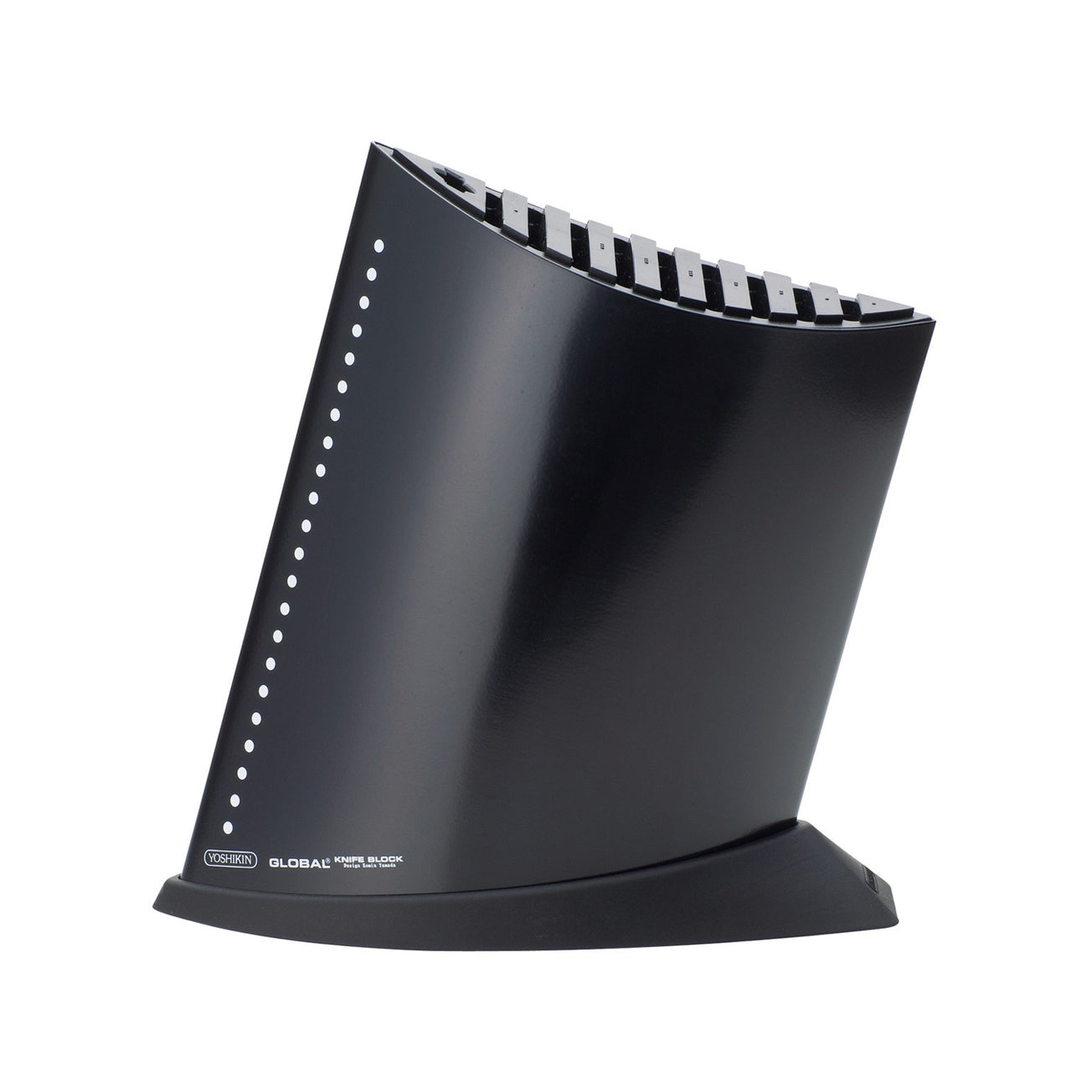 Global Large Black Ship Shape Universal Knife Block - 10 knives Main image