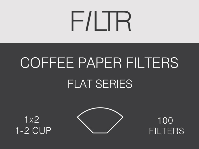 100 Coffee Dripper Filter papers (wedge) (1x2) sml
