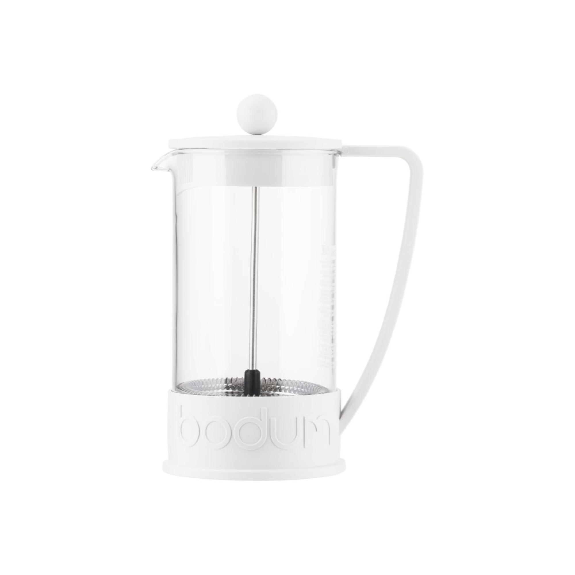 Brazil French Press Coffee Maker 8 Cup, 1L - White Secondary image