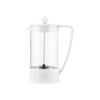Brazil French Press Coffee Maker 8 Cup, 1L - White
