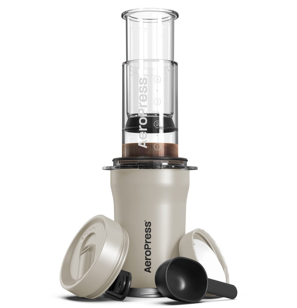 AeroPress Go Plus Travel Coffee Press - Cream Main image