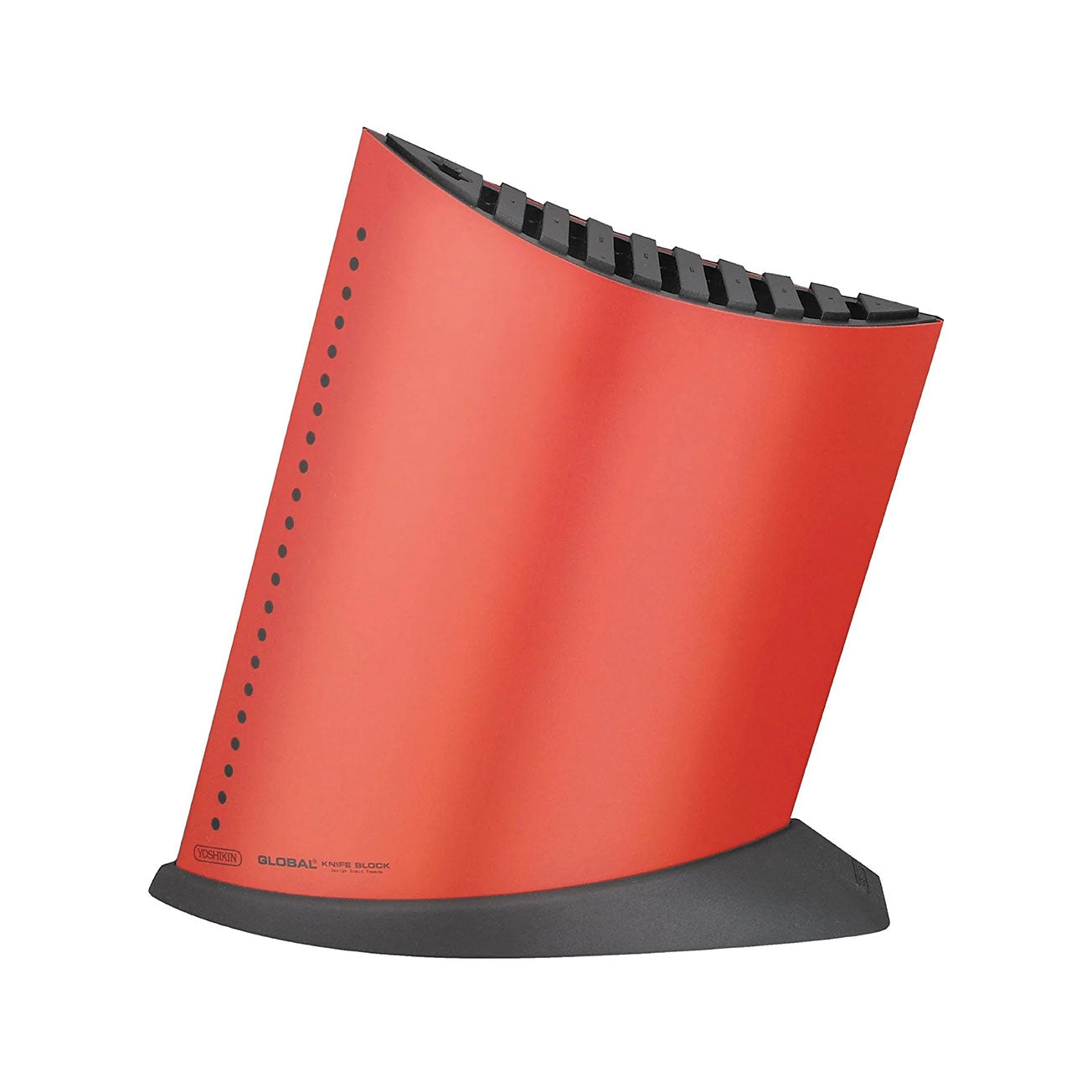 Global Large Red Ship Shape Universal Knife Block - 10 knives Main image