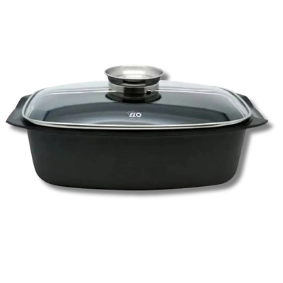 ELO Alucast Roasting Pan with Glass Lid and Aroma Knob 40x22cm