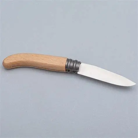 Andre Verdier Alpage Folding Knife - Natural Beech Wood handle Main image