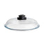 AMT Glass Lid 24cm with Steam Release Vent - Clear