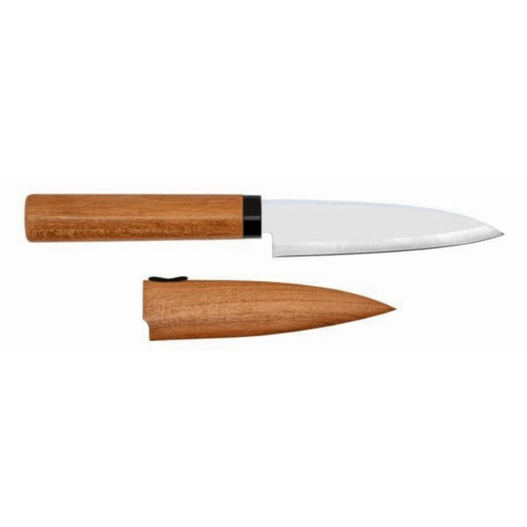 Kai Fruit Knife with Wooden Sheath 12cm