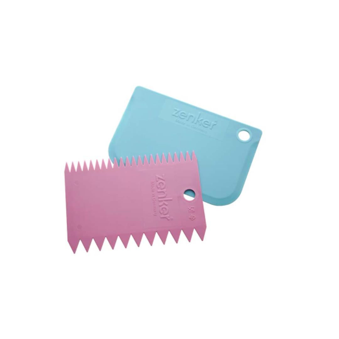 Zenker Dough Scraper Set, Set of 2, 1 Round Edge & 1 Zig Zag Edge Main image