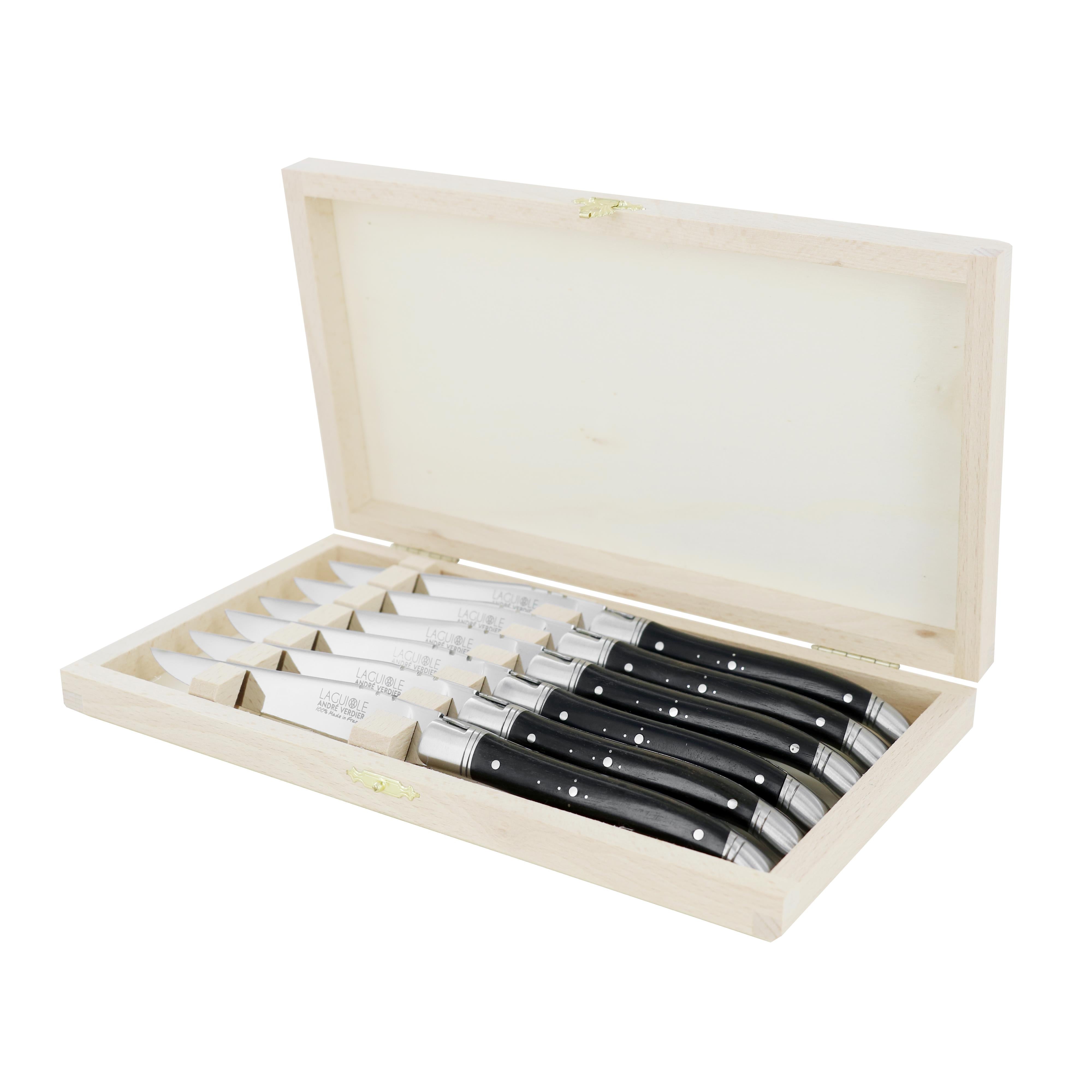 Andre Verdier Prestige Steak Knife Set 6pc - Ebony# Main image