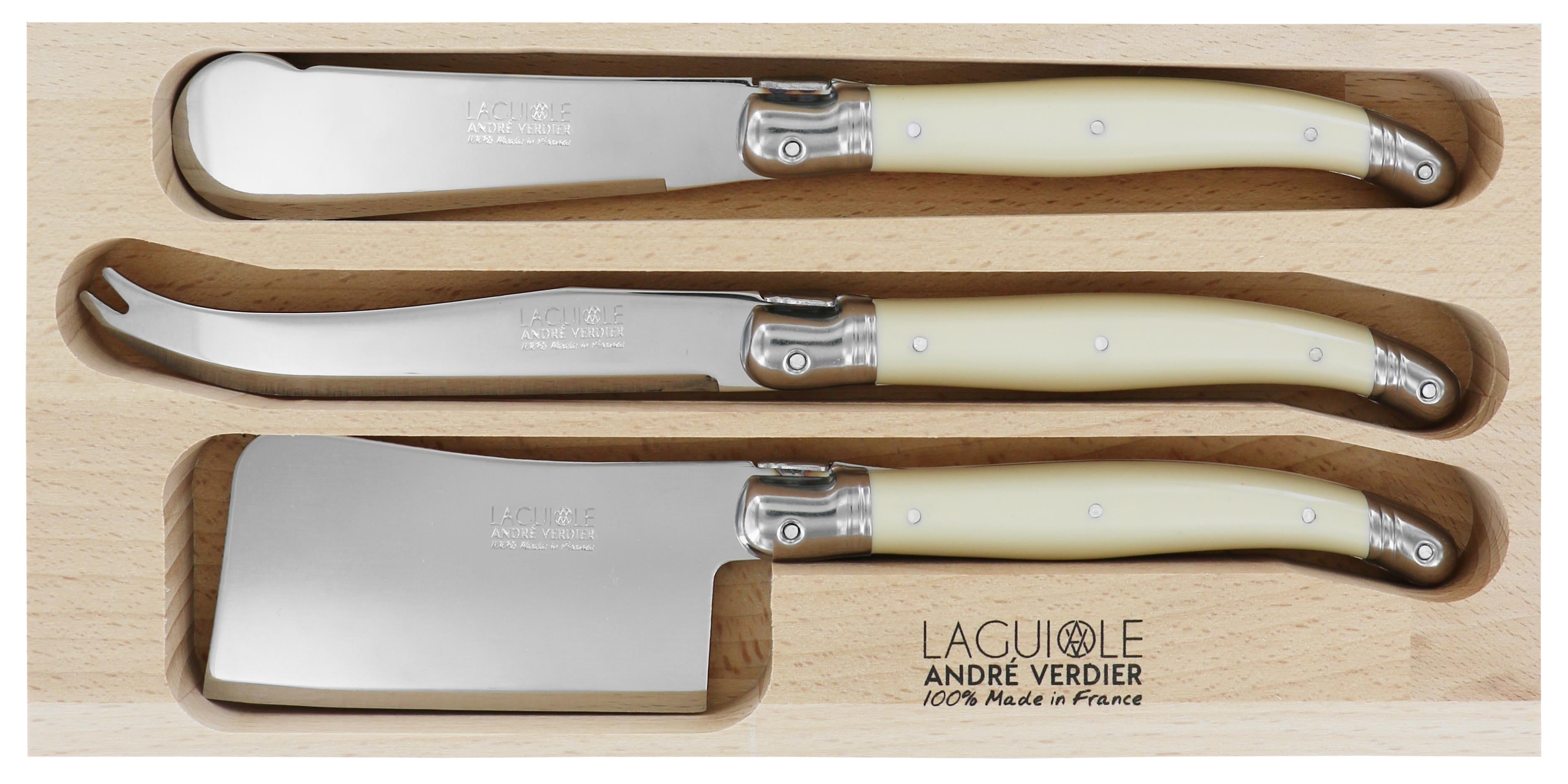 Andre Verdier Cheese Set 3pc - Ivory
