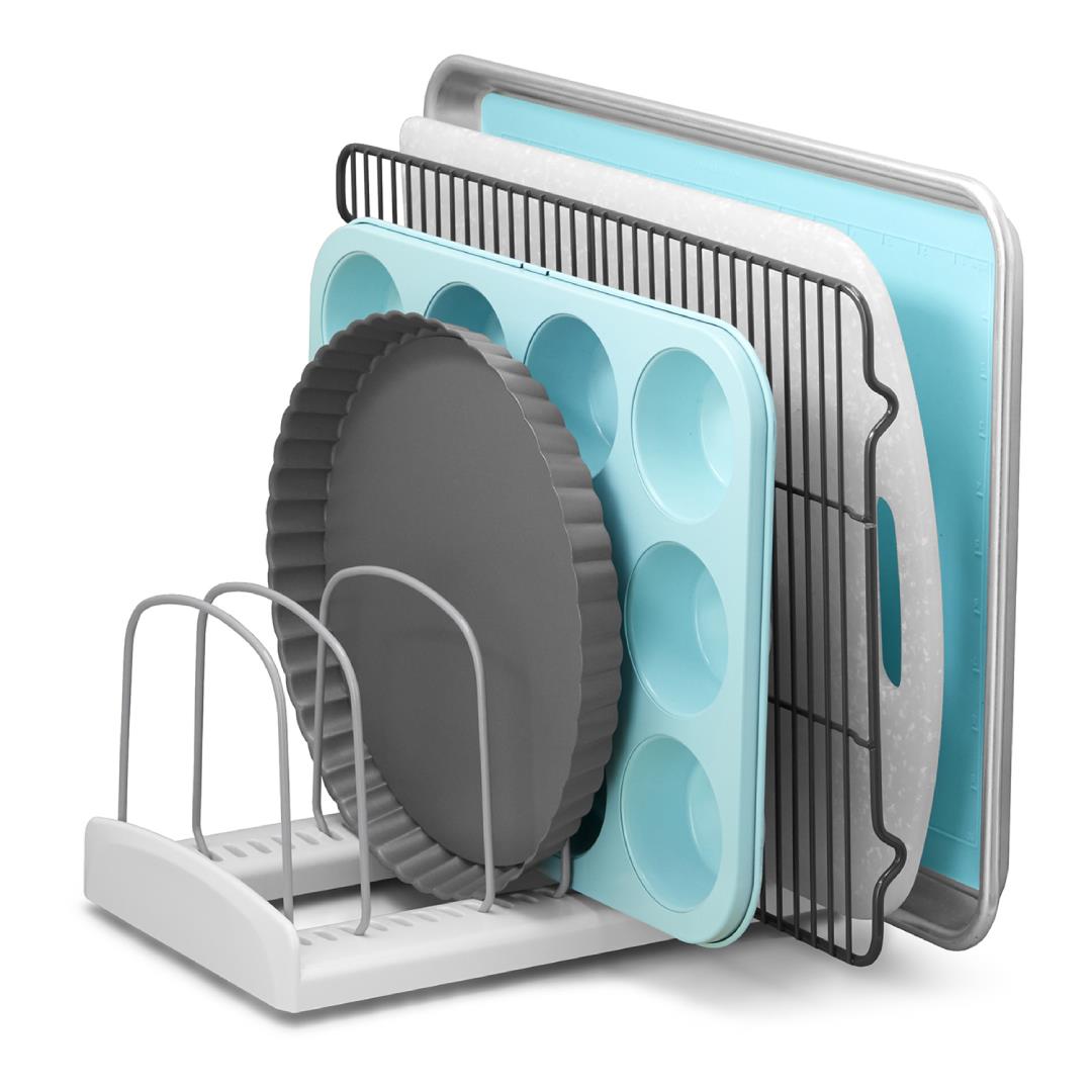 YouCopia StoreMore Adjustable Bakeware Rack - White# Main image