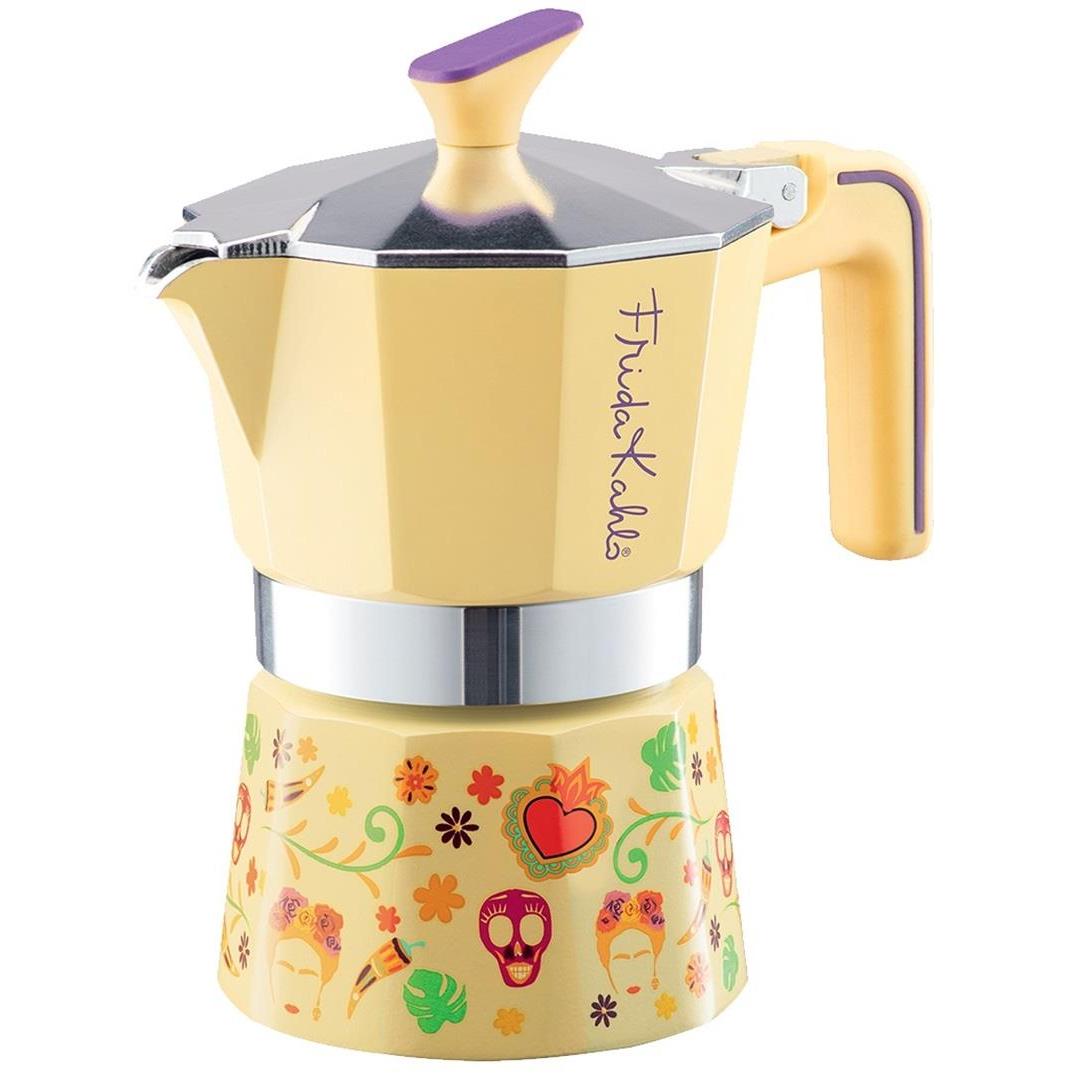 Pedrini Frida Kahlo 3-Cup Coffee Maker  - Yellow Main image