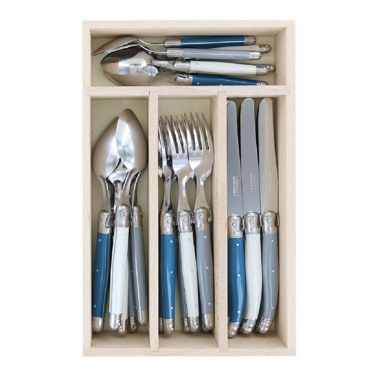 Andre Verdier Cutlery Set 24pc - Azure