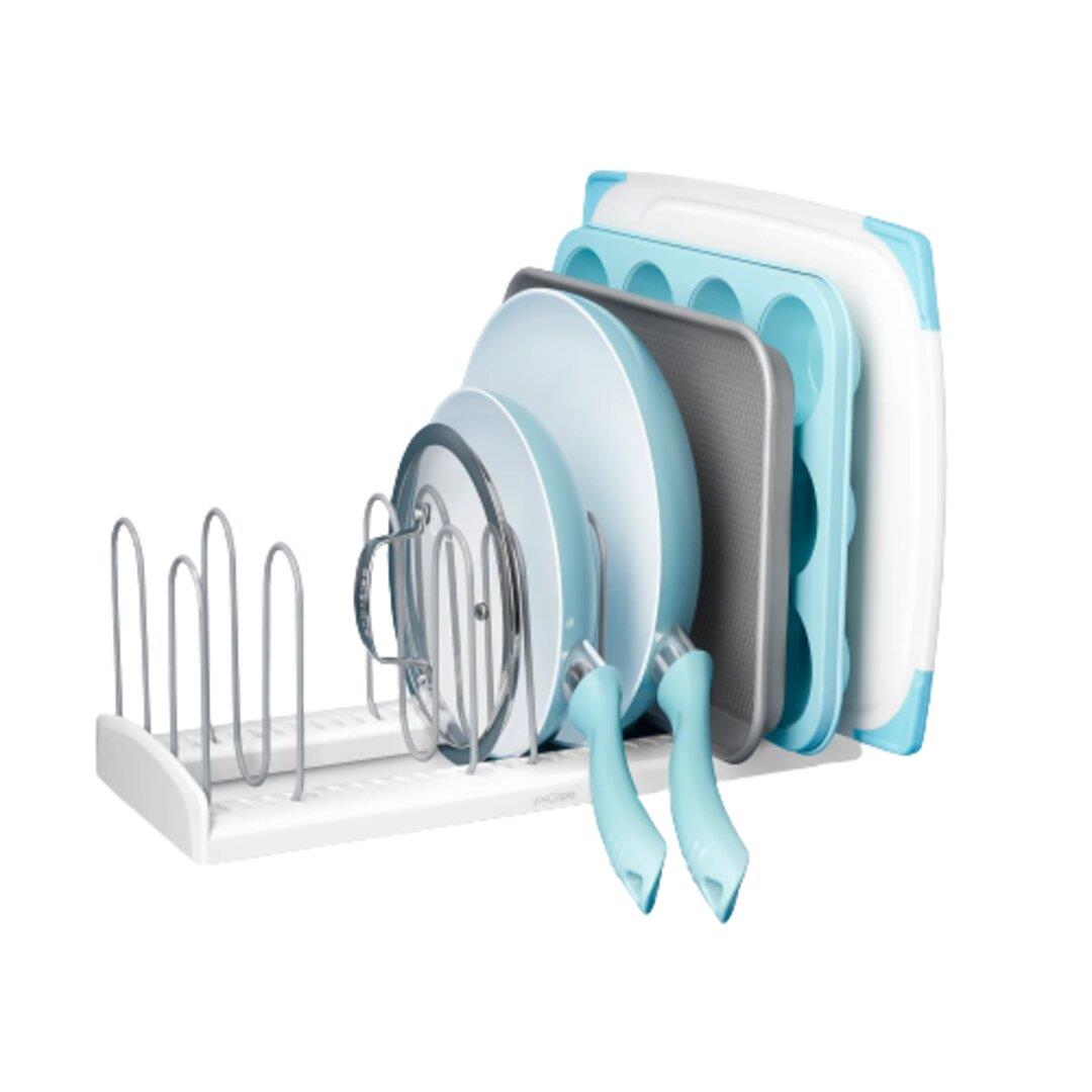 YouCopia StoreMore Pan & Lid Rack - White# Main image