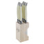 Andre Verdier Steak Knife Set 6pc with Wooden Stand - Ivory