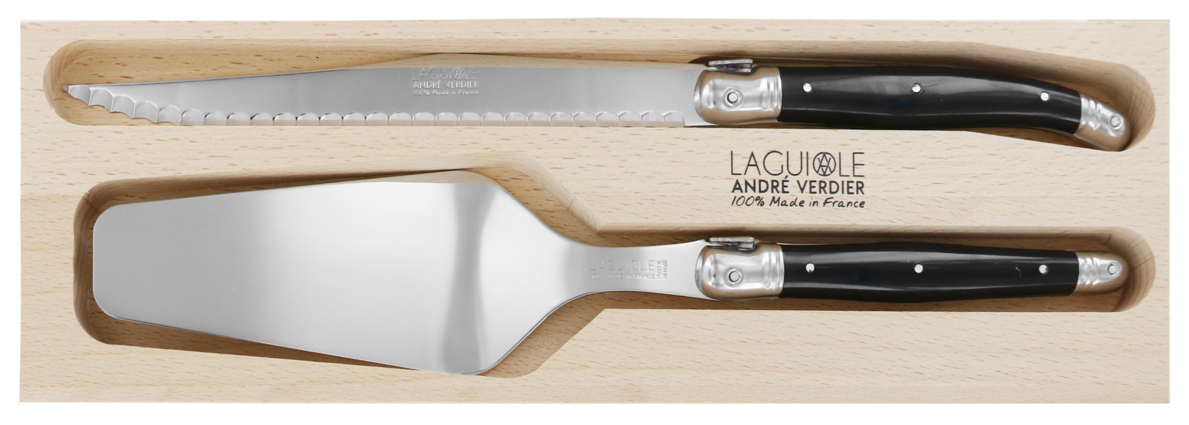 Andre Verdier Cake Server & Knife Set 2pc - Black