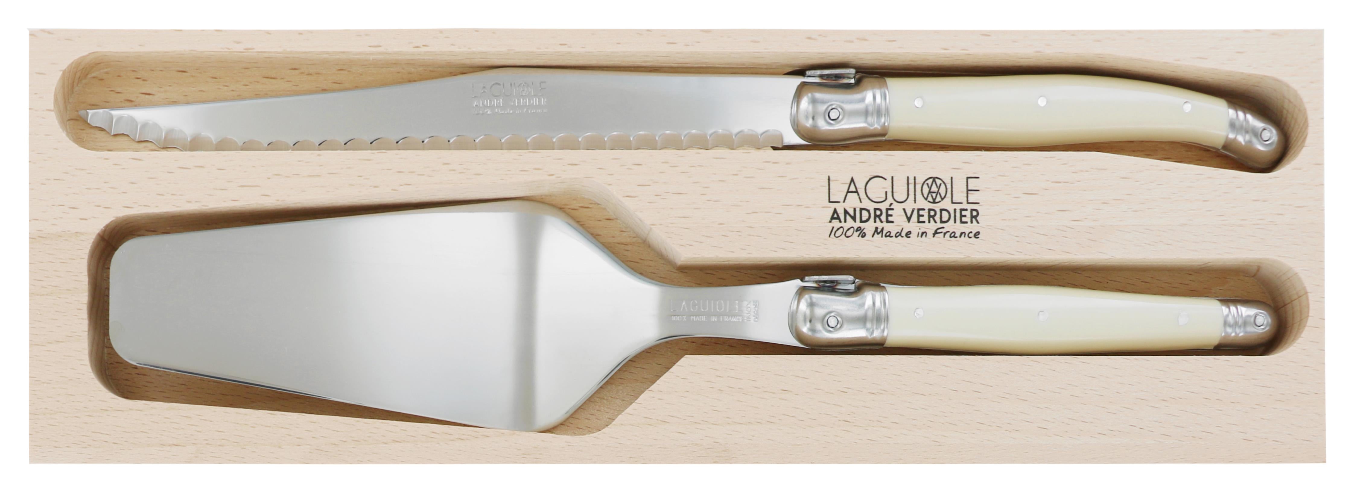Andre Verdier Cake Server & Knife Set 2pc - Ivory Main image
