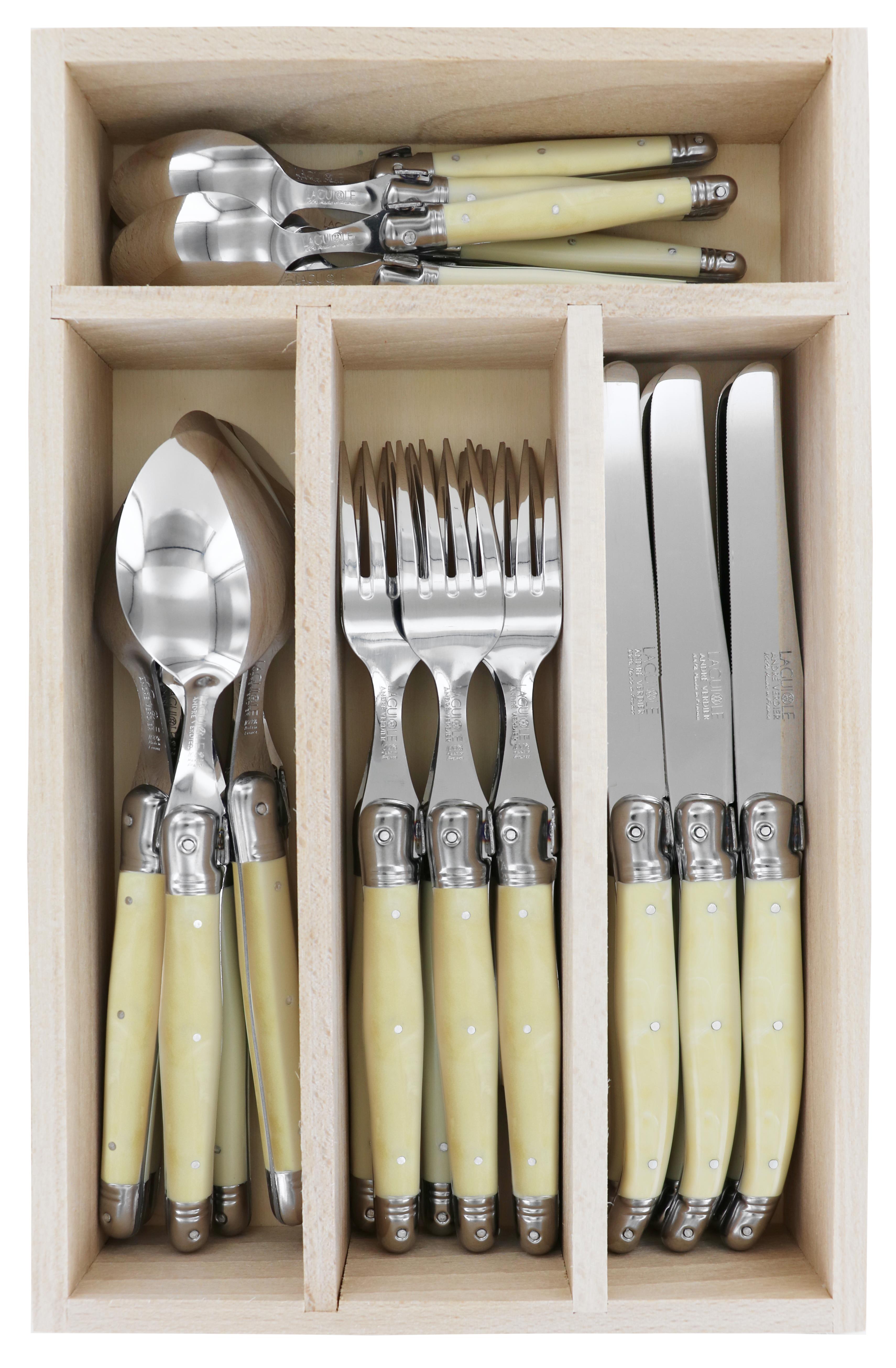 Andre Verdier Cutlery Set 24pc - Horn# Main image