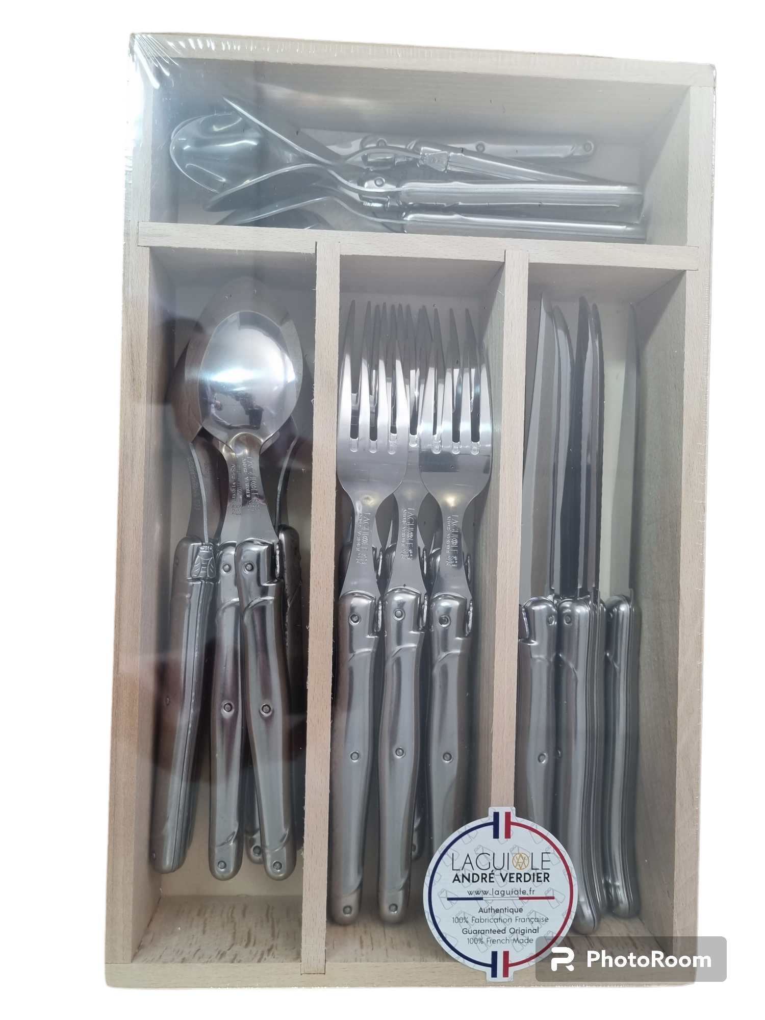 Andre Verdier Cutlery Set 24pc with Steak Knives - Stainless Steel# Main image