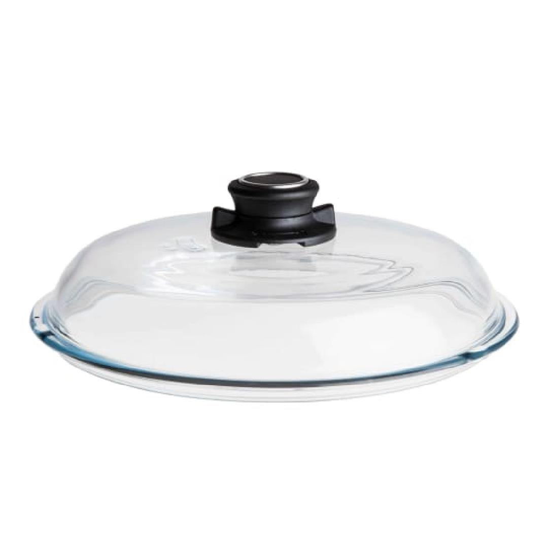 AMT Glass Lid 28cm with Steam-release Vent - Clear