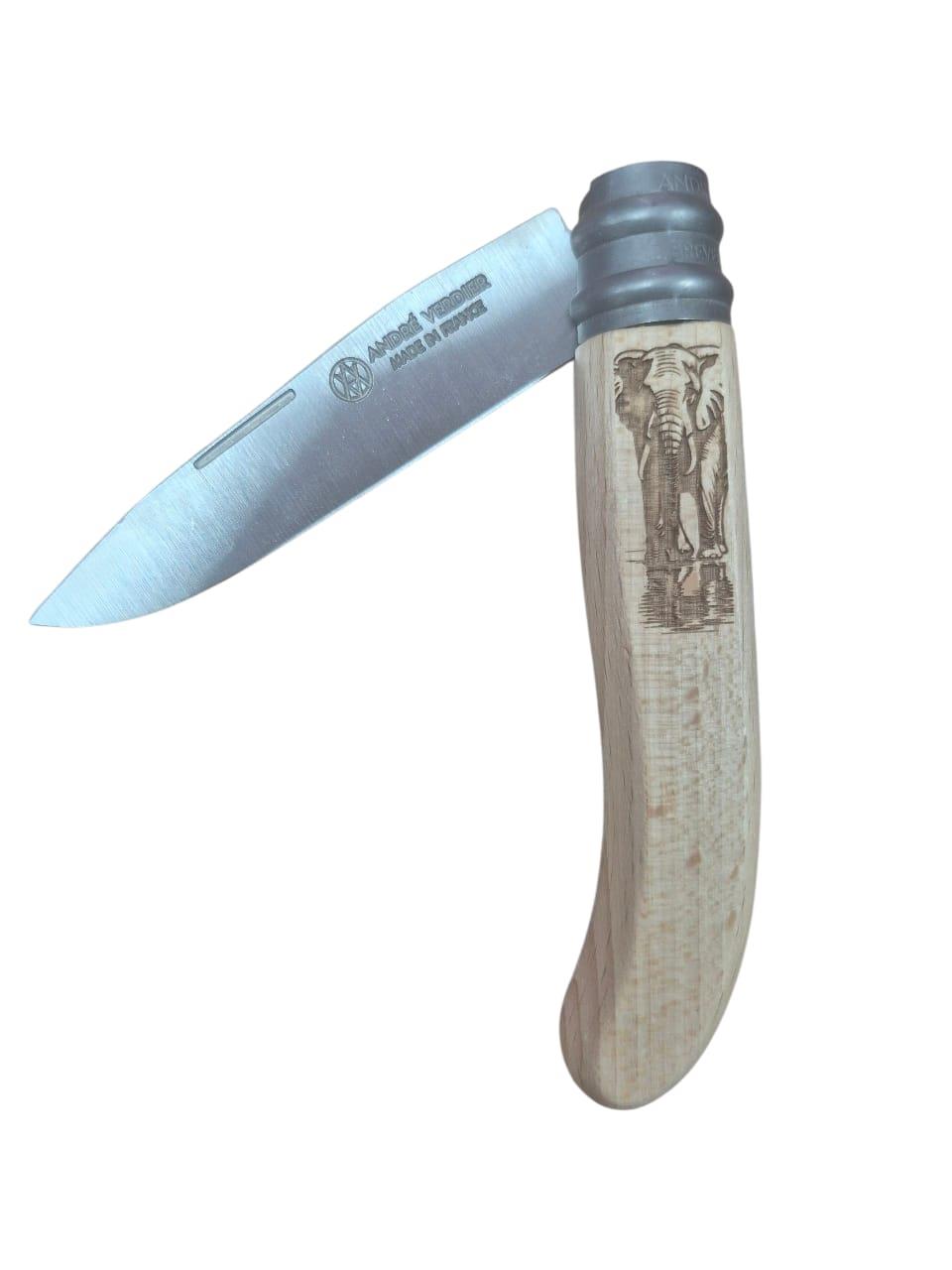 Alpage Folding Knife - Beech Wood - Elephant Main image
