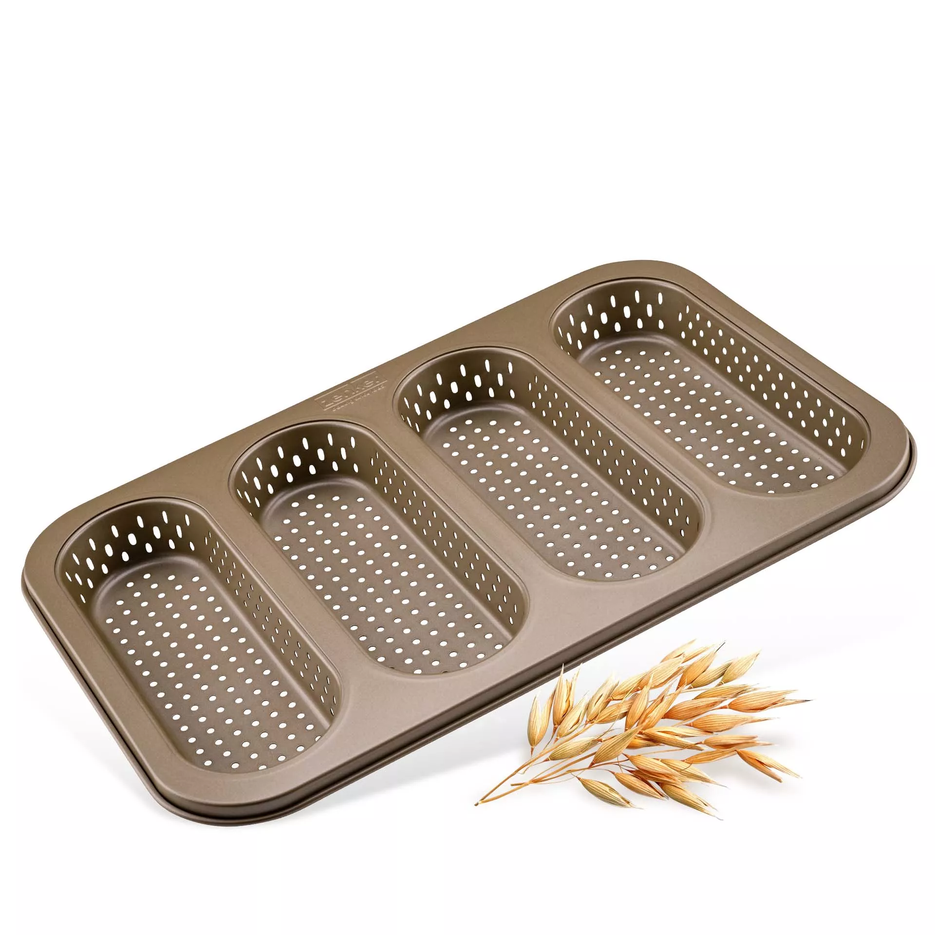 Zenker Mojave Gold 4pcs Perforated Mini Baguette Tray#