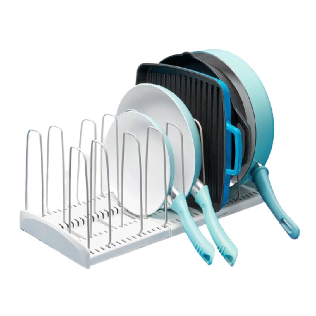 YouCopia StoreMore Expandable Cookware Rack - White#