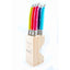 Andre Verdier Steak Knife Set 6pc with Wooden Stand - Fan#