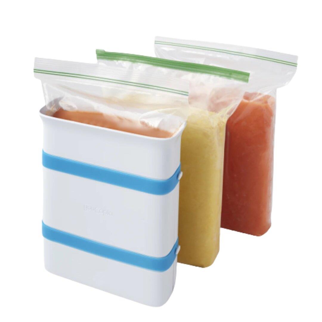 YouCopia FreezeUp 6 Cup Food Block Maker - White & Blue#