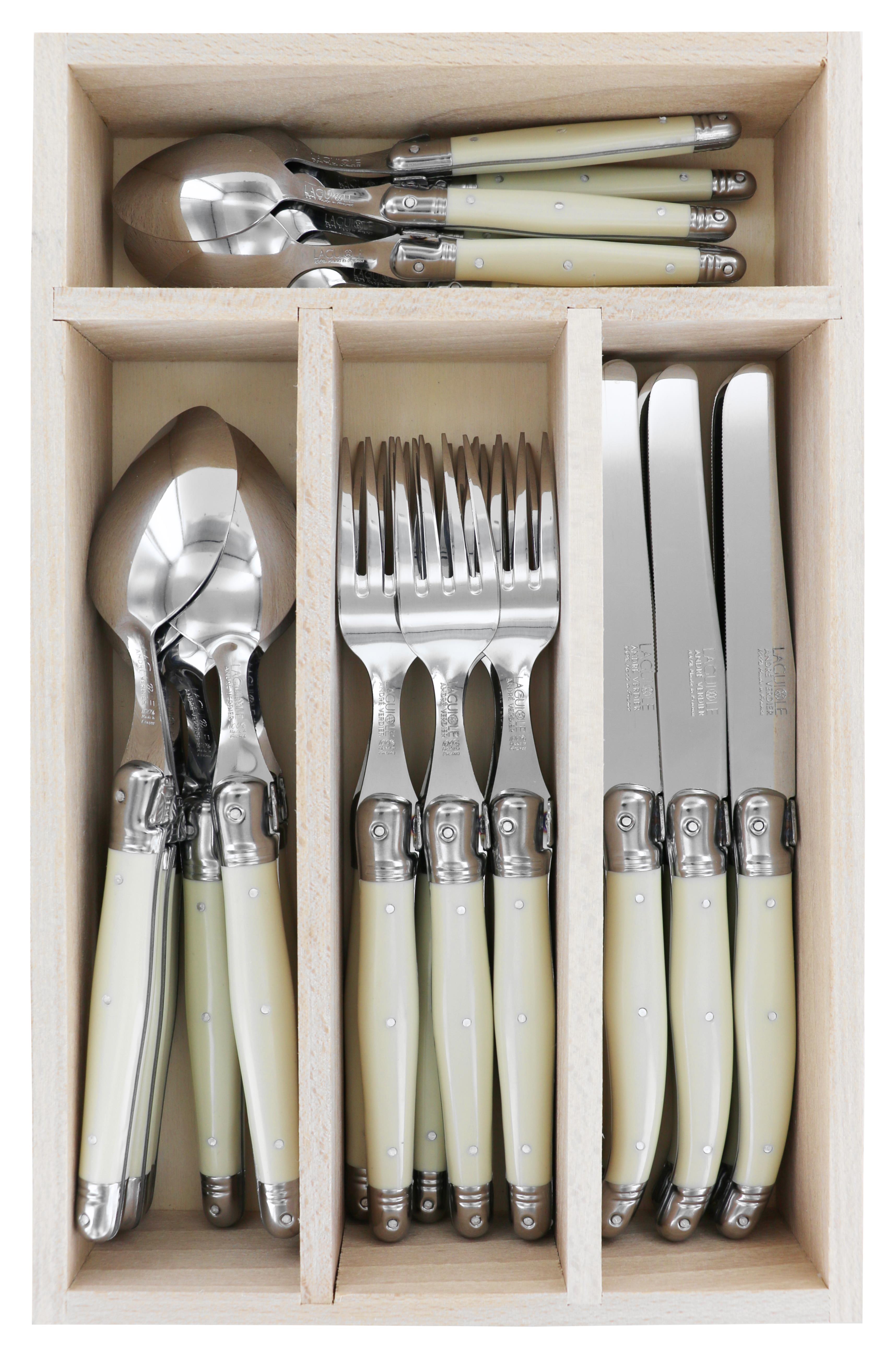 Andre Verdier Cutlery Set 24pc - Ivory Main image