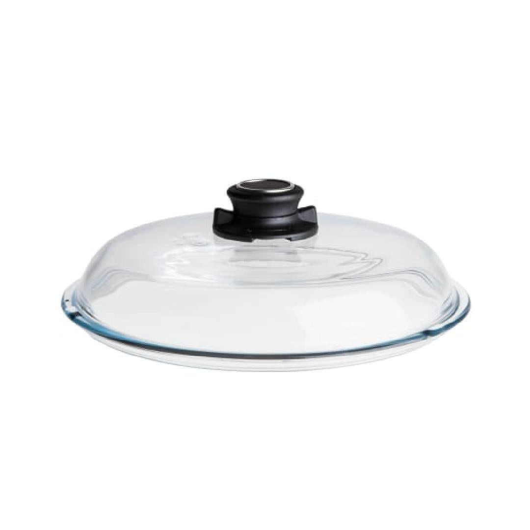 AMT Glass Lid 20cm with Steam Release Vent - Clear