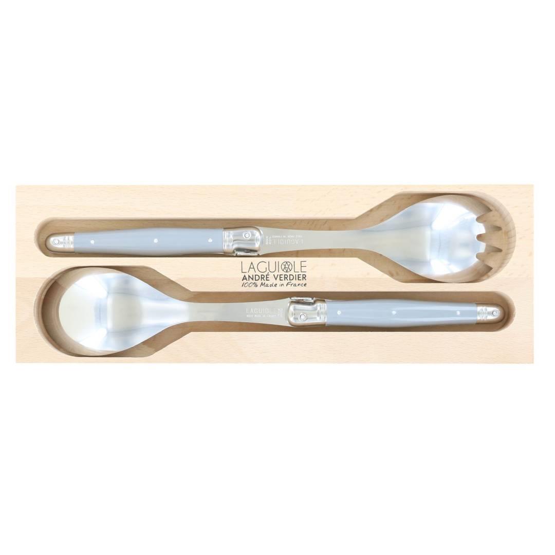 Andre Verdier Salad Server Set 2pc - Mouse Grey# Main image