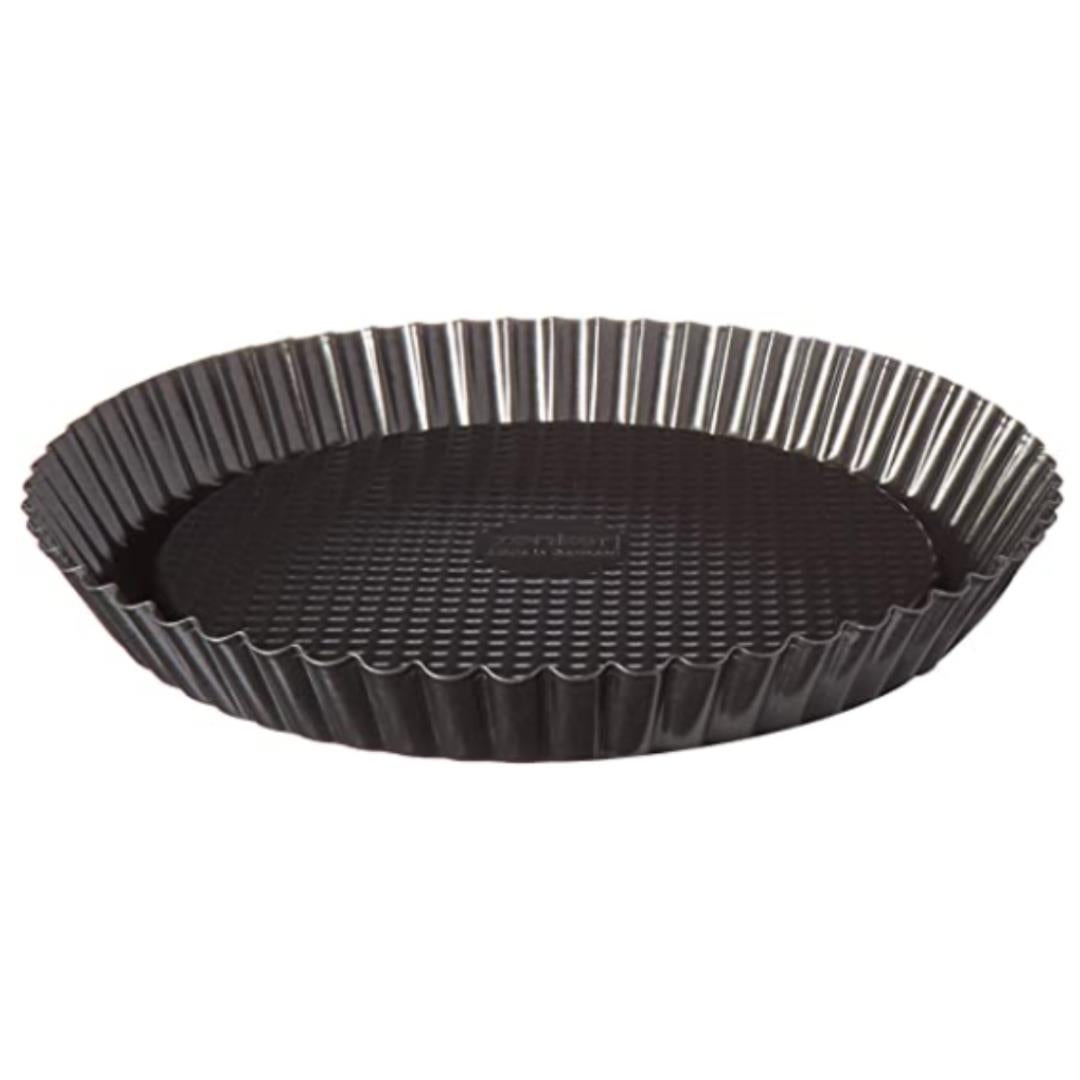 Zenker Black Metallic Fruit Tart Tin with rolled edge 28cm