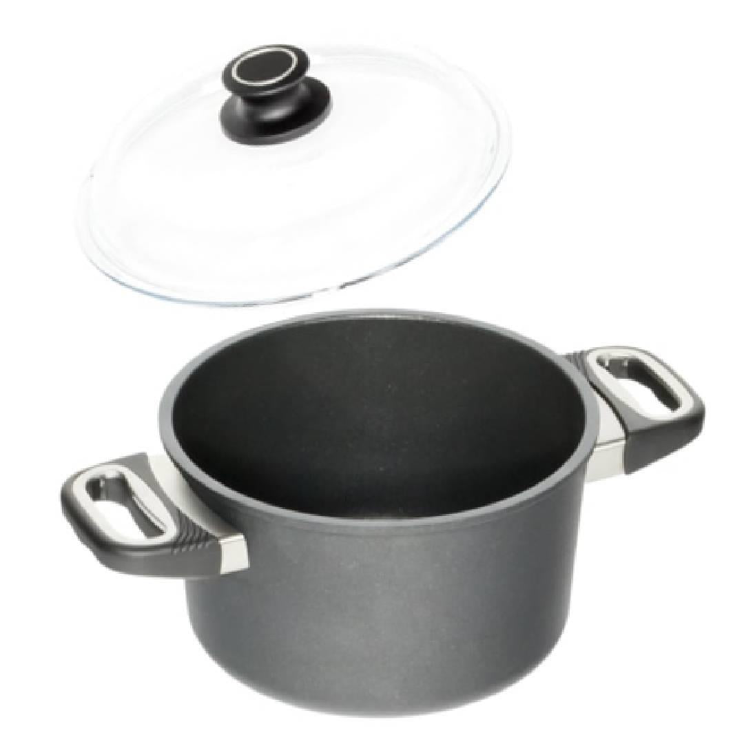 AMT Stock Pot 20cm 3L + 20cm Glass Lid#