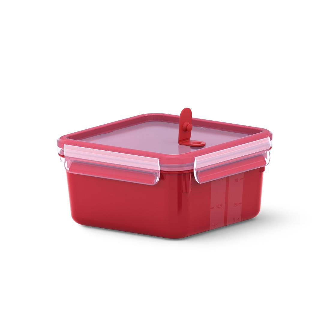 Emsa Clip & Micro Square Lunch Box with Practical Microwave Valve  1.3Lt## Main image