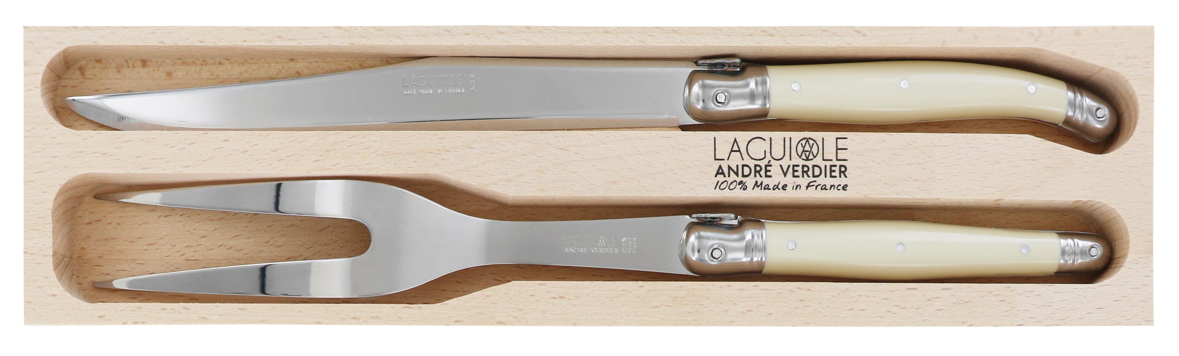 Andre Verdier Carving Set 2pc - Ivory