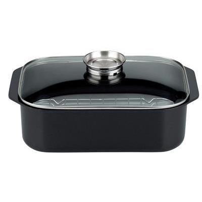 Elo Pure Trend Roaster with Griddle and Glass Lid with aroma knob 40x26cm Main image