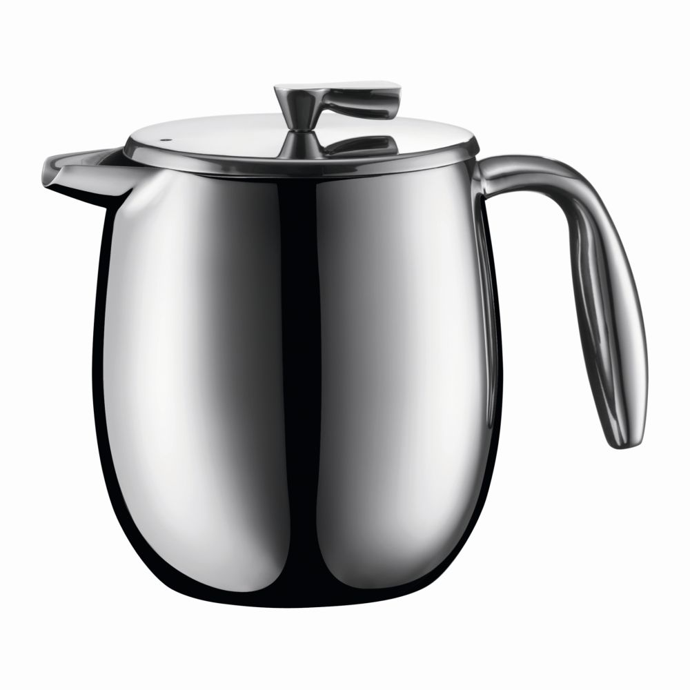 Columbia French Press Coffee Maker, Double Wall, 4 cup, 0.5L Chrome Main image