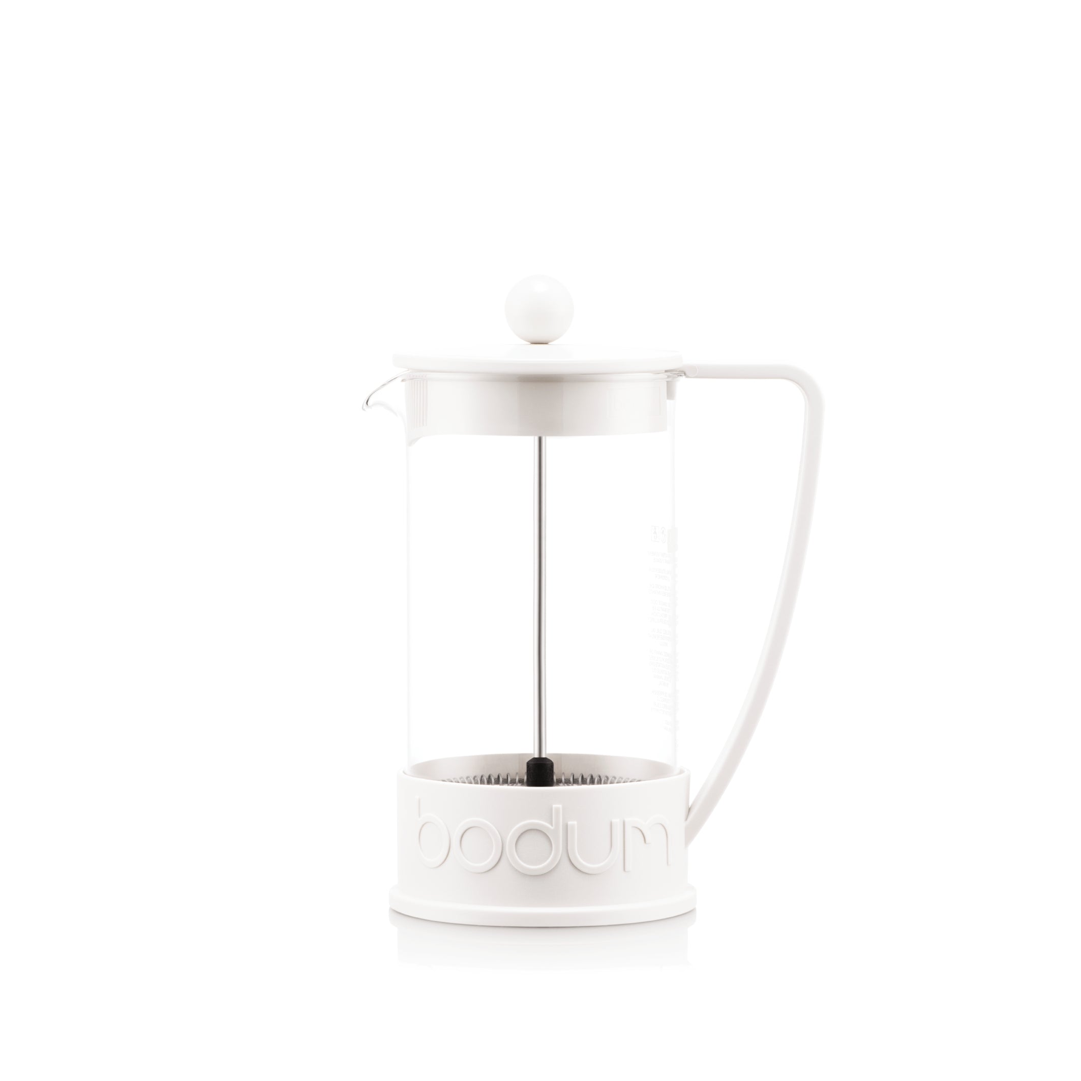 Brazil French Press Coffee Maker 3 Cup, 0.35L - White Secondary image